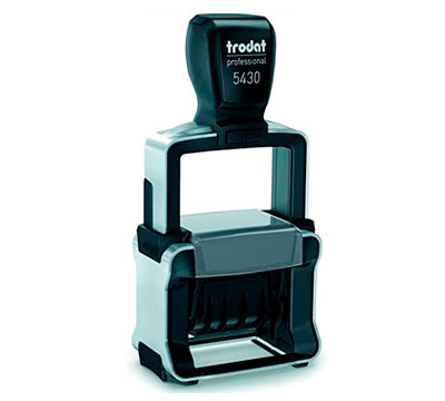 sello profesional rectangular fechador Trodat 5430 profesional Santo Domingo